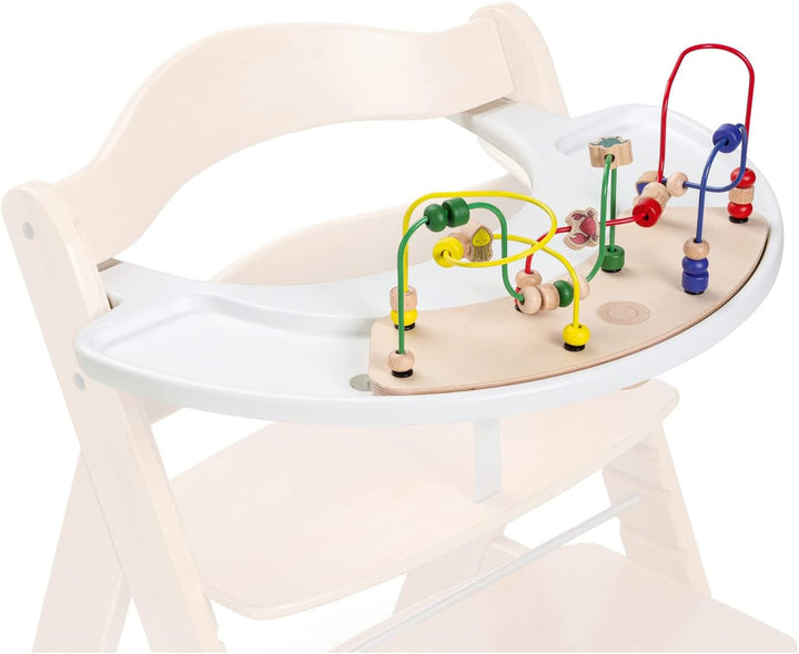 hauck Play Music, Zebra - Xilofon joc muzical de la 12 luni Compatibil cu placa de joc Play Tray pentru Alpha+, Beta+ și Arketa scaun înalt din lemn, jucărie din lemn pentru copii Promovează coordonarea ochi-mână Jucarii Bebe Naty Shop Set de mișcare Alpha Play, animale de apă alb Tablă de joc + atașament de joc