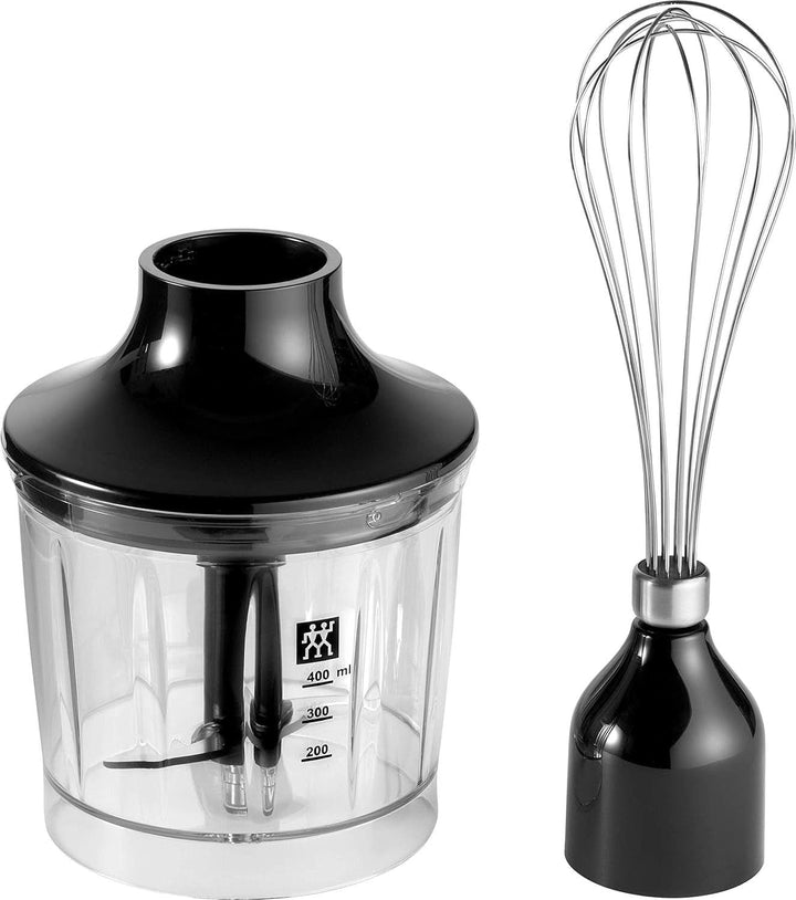 ZWILLING Zubehör-Set Für Stabmixer, 2-Teilig: Zerkleinerer-Aufsatz U. Schneebesen-Aufsatz, Edelstahl/Schwarz Roboti si Mixere Bucatarie Naty Shop