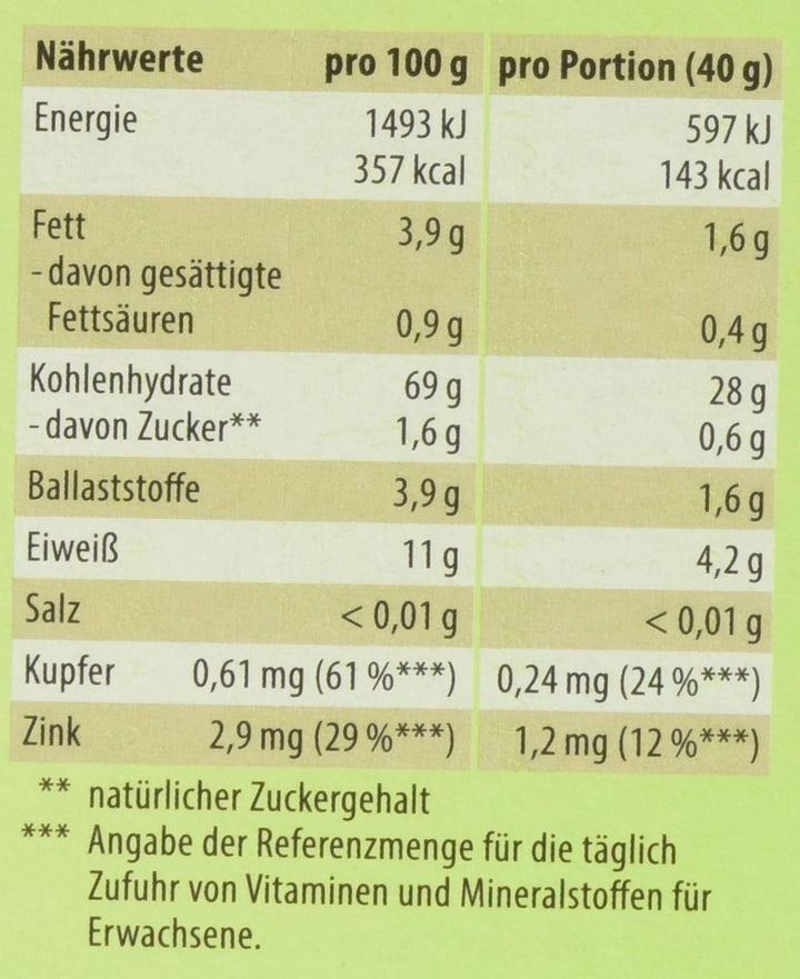 Hirse-Flocken Bio, 6Er Pack (6 X 400 G) Cereale Naty Shop