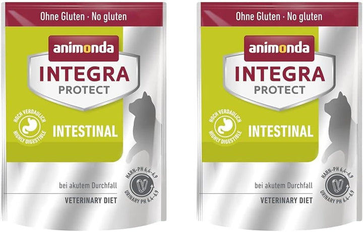 Hrană pentru pisici Intestinal (1 X 1,2Kg), recomandată de veterinari pentru diaree și vărsături, hrană de înaltă calitate pentru diaree la adulți (pachet cu 2)