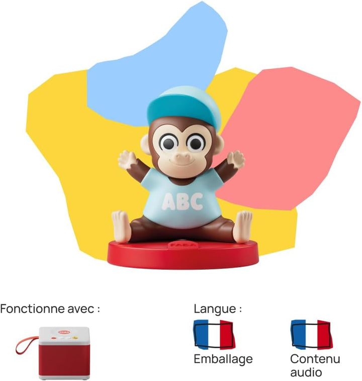 Figura sonoră, Maestrul Gorilă și versurile sale, muzică, cântece și sunete, copii 2-4 ani, versiunea franceză Jucarii Bebe Naty Shop