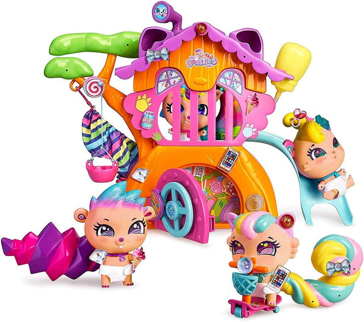 The Bellies from Bellyville - Casa Beastree, Casa Beasties Prietenii Bellies, Accesoriu pentru păpuși, Cadouri (Famosa 700015795) Casute de papusi Naty Shop