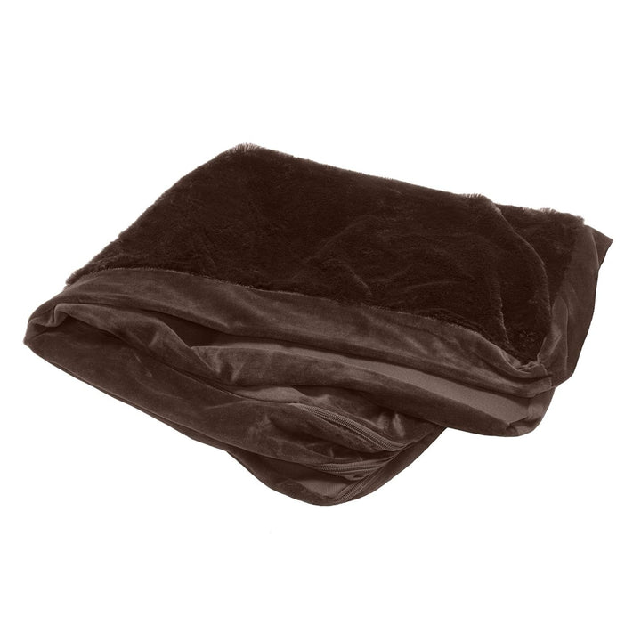 Pat pentru pisici de interior, lavabil, cu role de gât detașabile, pentru animale de companie de până la 4,1 kg – Covoraș de pluș cu imprimeu de diamant – Gri, mărimea S