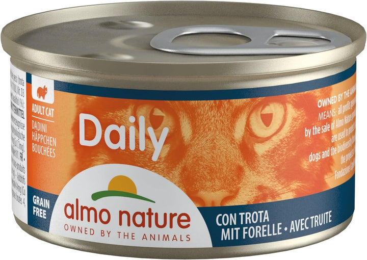 Almo Nature Daily Wet Food pentru pisici adulte Mousse cu somon - conservă 24X85 G