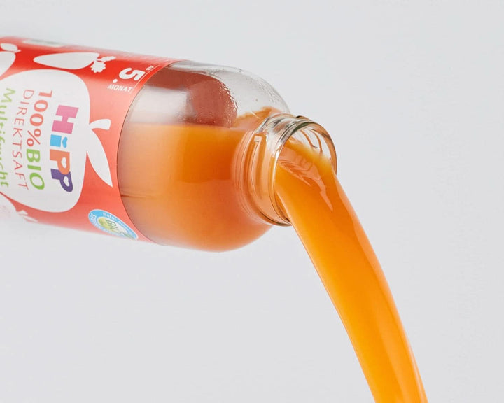 Hipp sucuri 100% organice, multifruct cu morcov, pachet de 6 (6 x 330 ml) Naty Shop