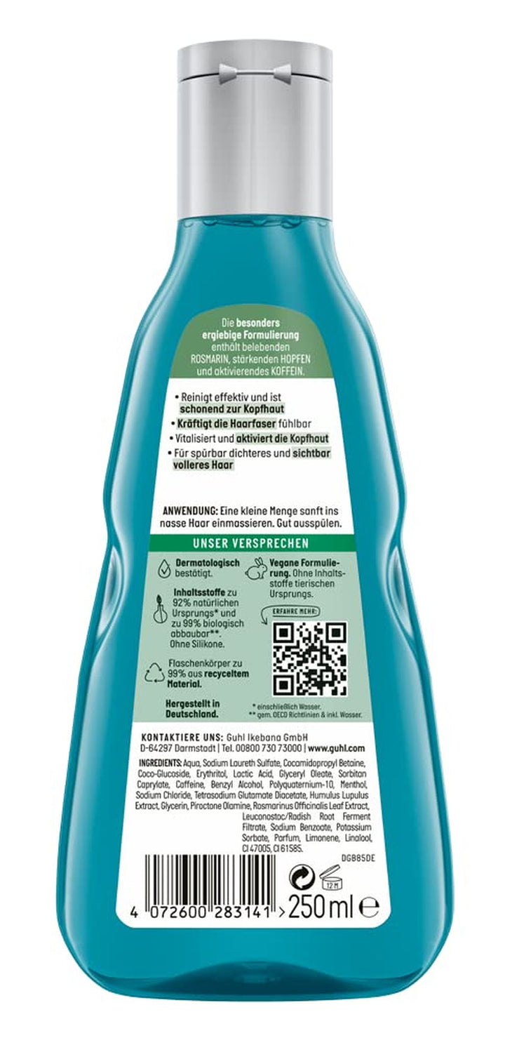 Guhl Men Full & Strong Shampoo - Tipul de păr: Subțire, fin, normal Duș și baie Guhl