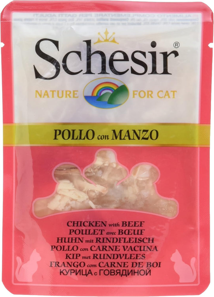 Cat in broth file de pui, hrană pentru pisici umedă în propriul bulion de gătit, 24 cutii X 70 G