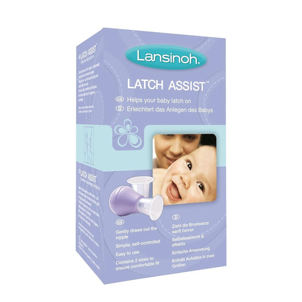 Lansinoh Latch Assist Nipple Everter with Case for Breastfeeding Mums, Offers Temporary Correction of Flat or Inverted Nipples, 2 Size Cones within the Pack and Hygienic Carry Case Accesorii Hrana si Alaptare Bebe Naty Shop Latch Assist
