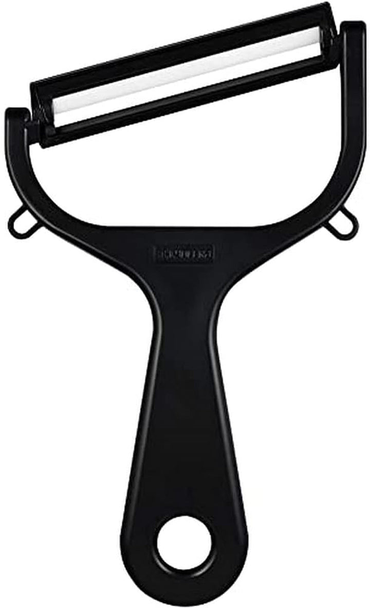Peeler Kyocera, Lamă cu două tăișuri, 4 cm Peeler Naty Shop Negru Peeler orizontal