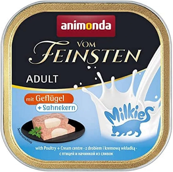 Animonda Vom Feinsten Adult Sauce Variety (32 X 100 G), hrană umedă pentru pisici adulte, hrană pentru pisici fără cereale și zahăr, bucăți fragede într-un sos delicios