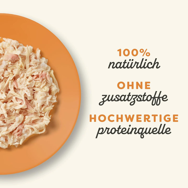 Applaws 100% hrană umedă naturală pentru pisici, piept de pui cu file de ton în bulion - pachet cu 12 pungi x 70G