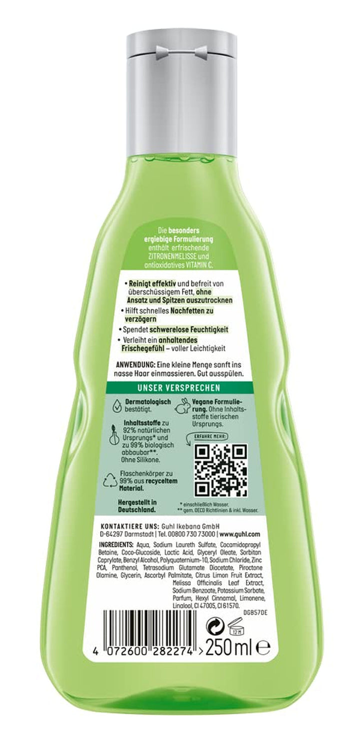 Guhl Freshness & Lightness Anti Grease Shampoo, par normal si gras Guhl