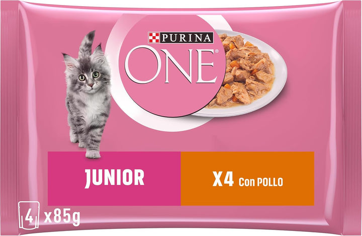 PURINA ONE Single Serve - Junior - Pui - 4 X 85 G
