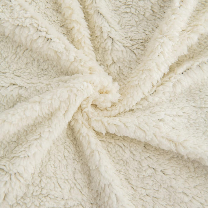 Kono Sherpa fleece throw blanket, 150 X 200 Cm, Soft, Cosy, Fluffy, Reversible, Microfibre, pături fixe pentru pat, canapea, canapea (Albastru marin, dublu/double) Paturi si Cuverturi Besuche den KONO-Store