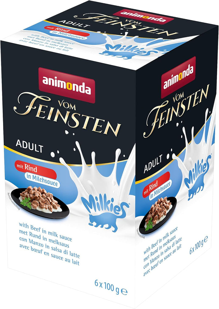 Animonda Vom Feinsten Adult Sauce Variety (32 X 100 G), hrană umedă pentru pisici adulte, hrană pentru pisici fără cereale și zahăr, bucăți fragede într-un sos delicios