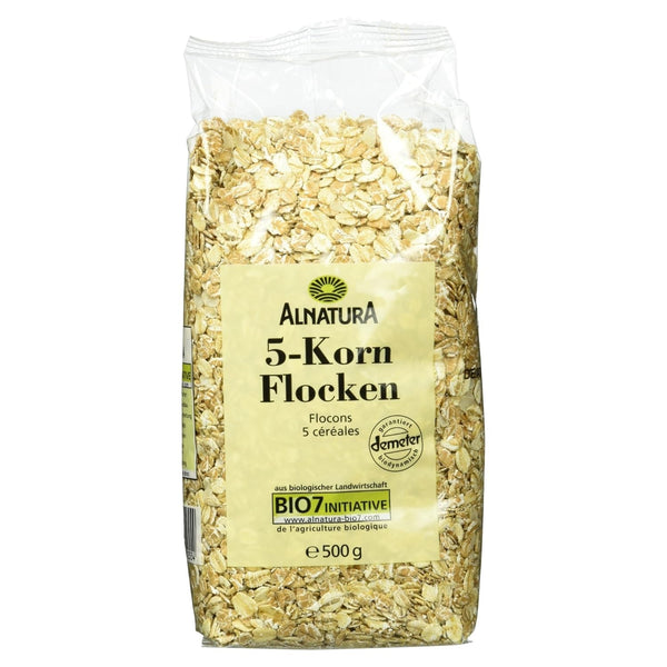 Bio 5-Kornflocken, 500G Cereale Naty Shop 500 G (1Er Pack)