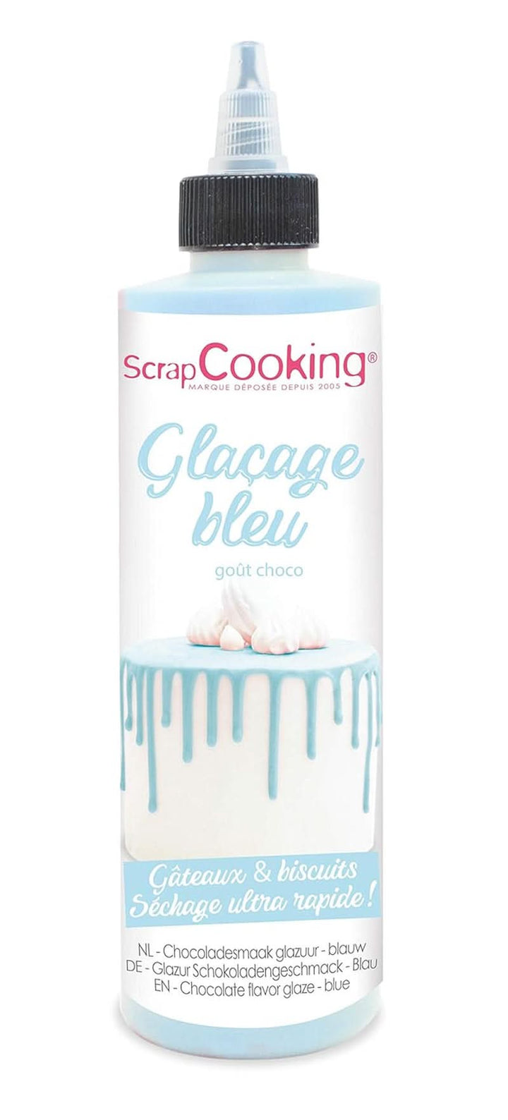 Scrapcooking, Glazura Drip Cake, 140 grame Glazuri si Decor Naty Shop Bleu