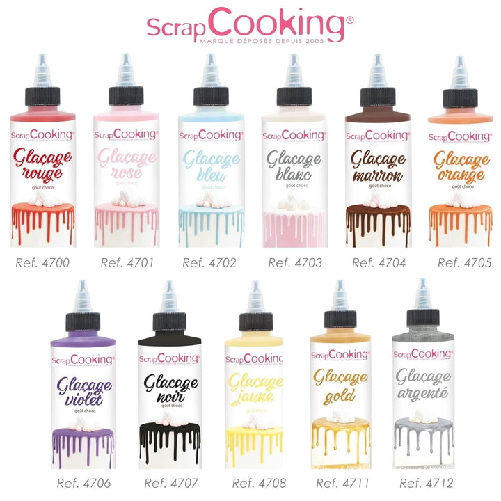Scrapcooking, Glazura Drip Cake, 140 grame Glazuri si Decor Naty Shop