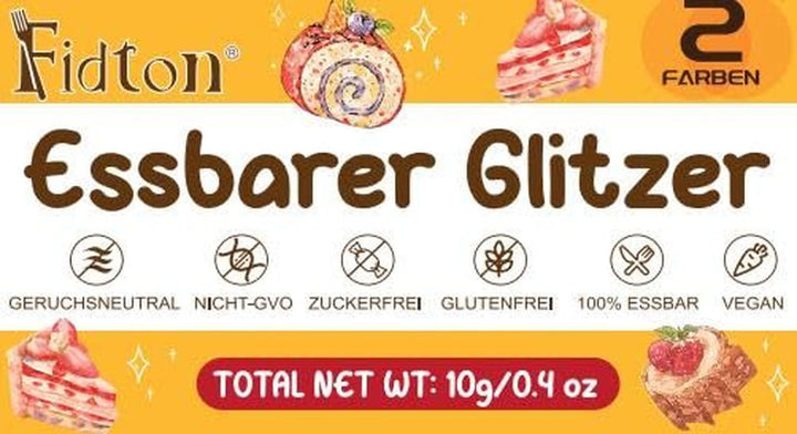 Glitter comestibil, pudra, 5 grame Glitter Naty Shop