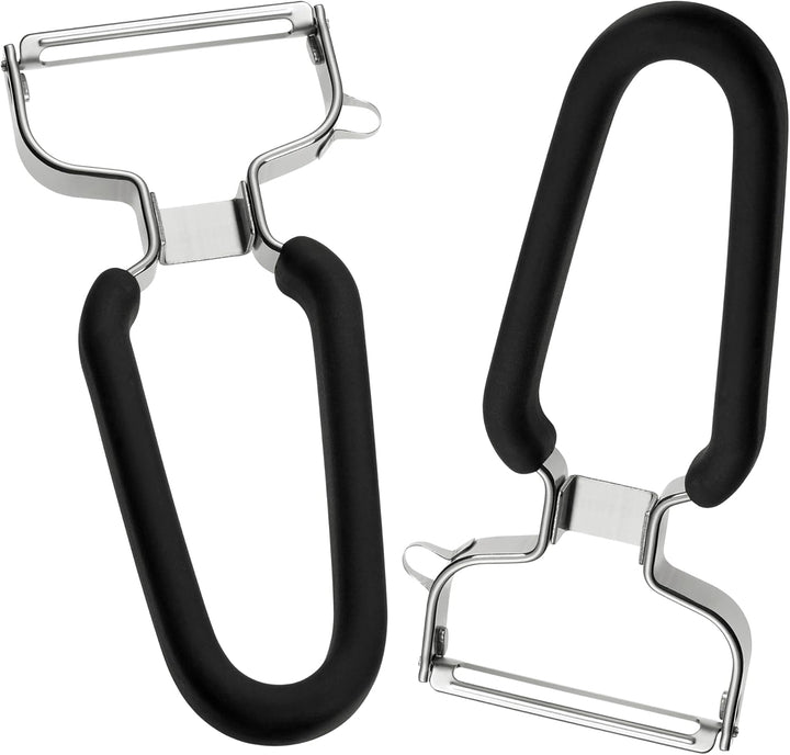 Lurch Economy Peeler, oțel inoxidabil, curățător de cartofi cu cap cu lamă mobila Peeler Naty Shop 2Er Set