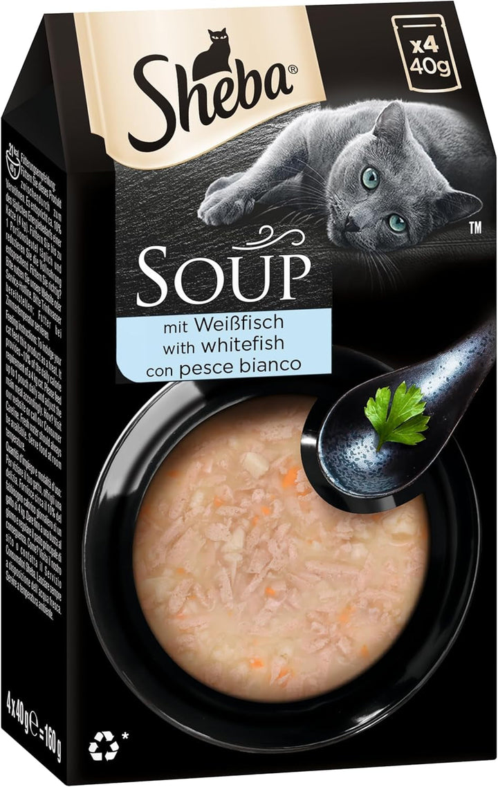 Sheba Multipack Soup - Hrană umedă pentru pisici într-o pungă porționată - Ton - 40 X 40G