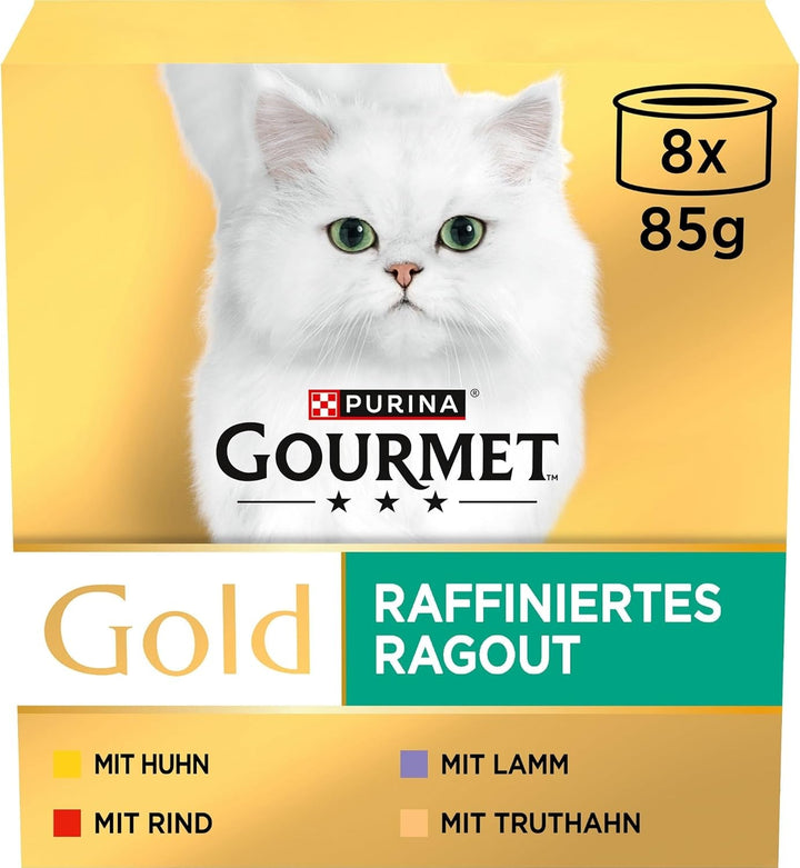 Gourmet Gold Refined Ragout Hrană umedă pentru pisici, cu ton, pachet de 12 (12 X 85G)