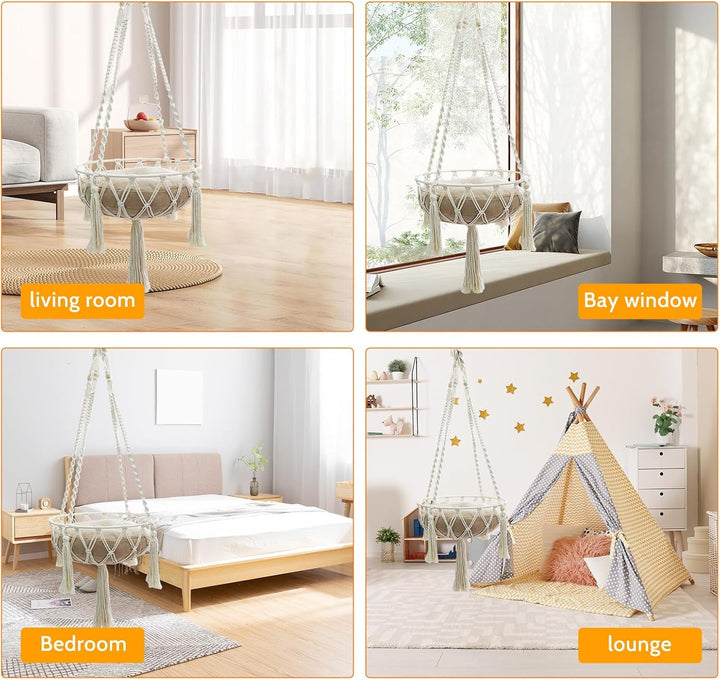 Pat pentru pisici din macrame, hamac pentru pisici, leagăn pentru pisici, tricotat manual, cuiburi suspendate pentru pisici, leagăn pentru animale de companie