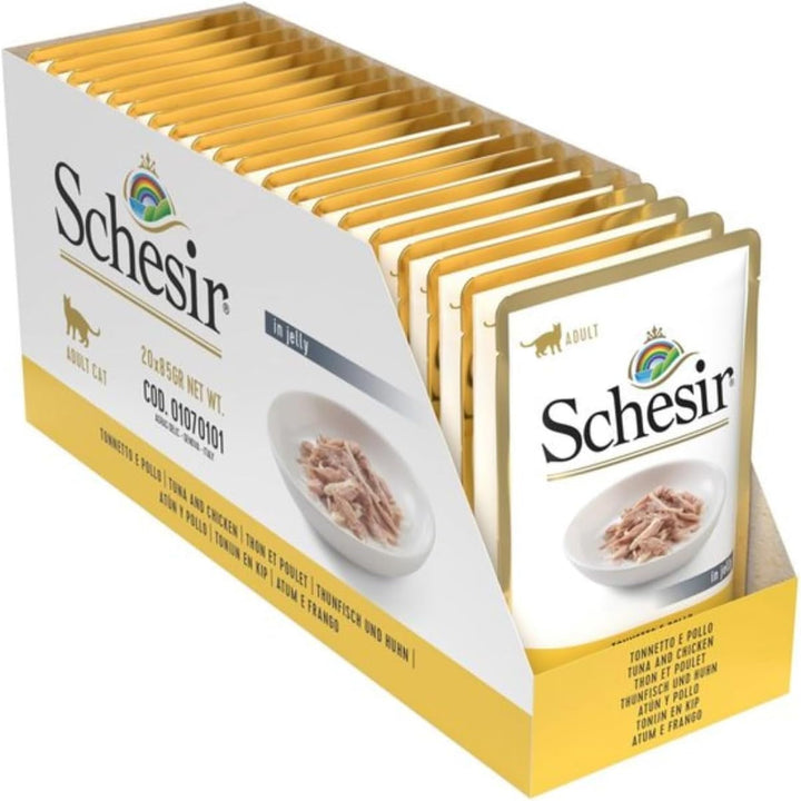 Cat Jelly Tuna With Seabass, hrană umedă pentru pisici, 30 pungi X 50 g