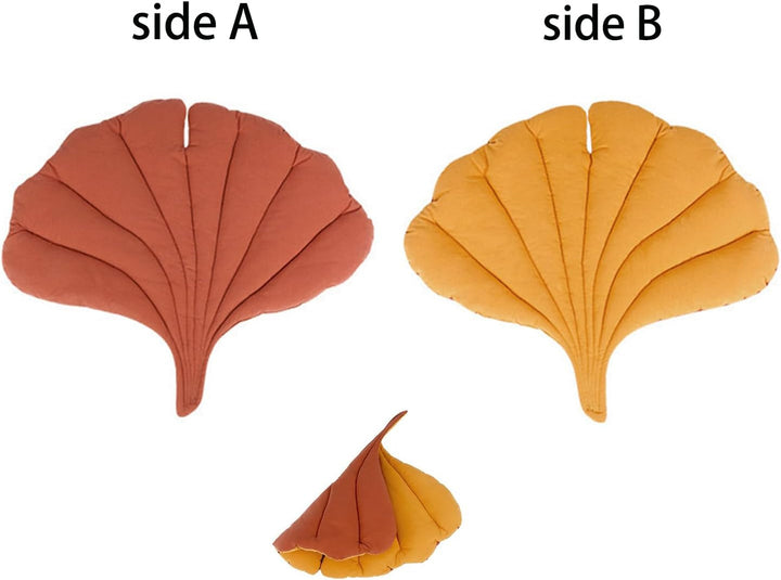 7WUNDERBAR Pat pentru pisici Pernă pentru pisici Moale Lavabilă, Loc de dormit pentru pisici Coș pentru pisici Canapea pentru pisici Pătură pentru pisici Pat pentru câini mici Pat pentru animale de companie (Frunze de Ginkgo)