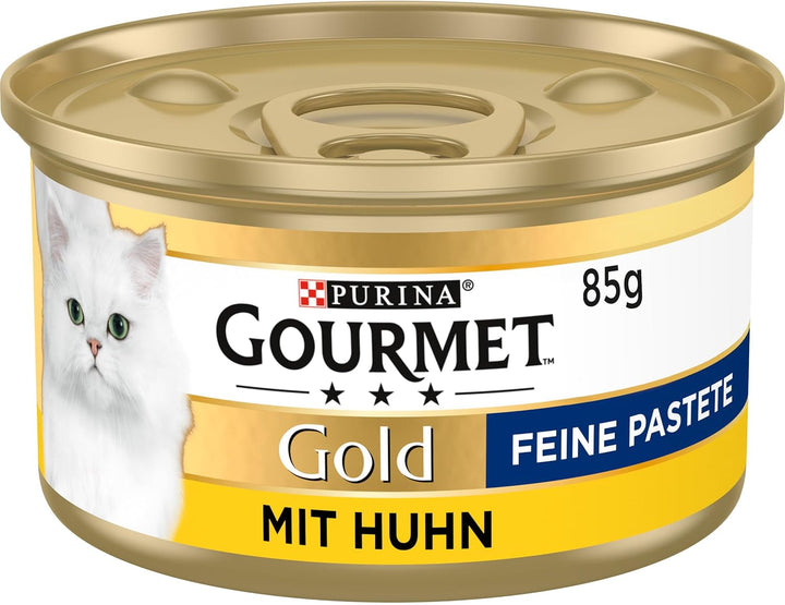 Gourmet Gold Fine Pâté Hrană umedă pentru pisici, cu pui, 12Pack (12 X 85G)