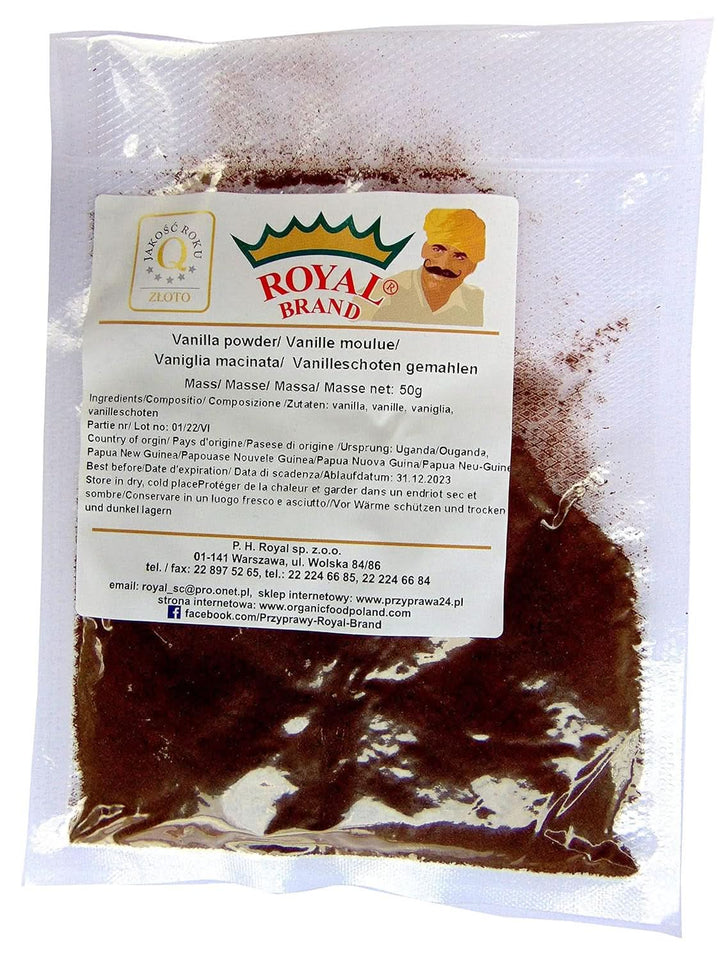 Pulbere de vanilie 50 G, pulbere de vanilie măcinată 100% pură Arome Naty Shop