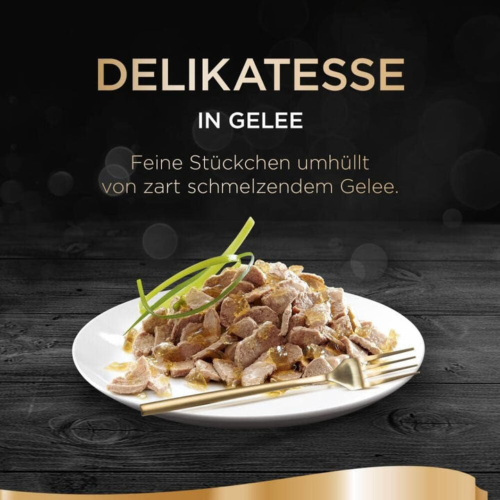 Sheba Delikatesse în jeleu, hrană umedă pentru pisici cu selecție fină de păsări, 40 X 85G