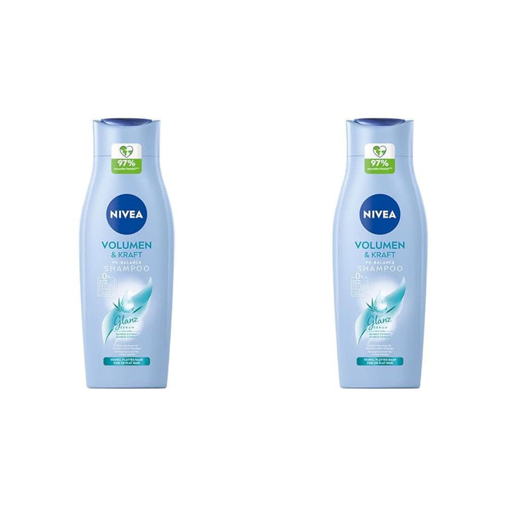 NIVEA Volume Wonder Șampon de întărire, șampon de volum, 50 ml Duș și baie Naty Shop 2 x 400 ml