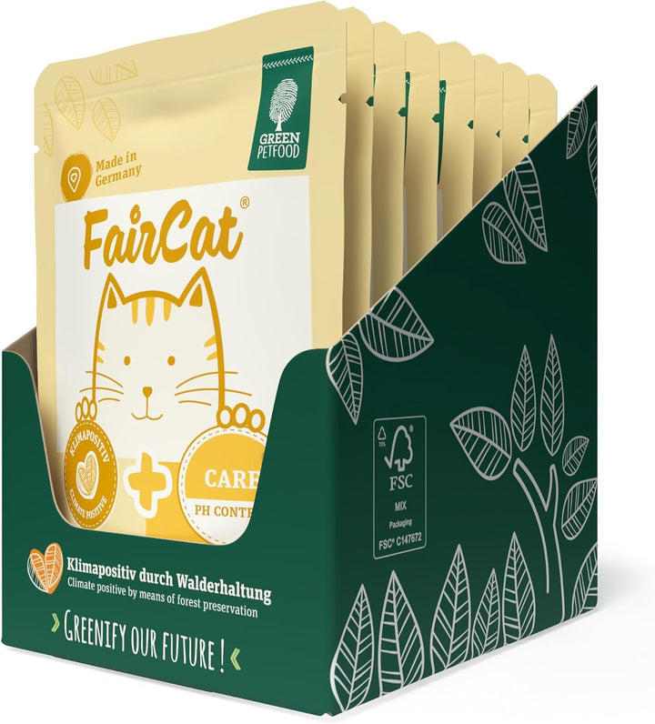 Green Petfood Faircat Multipack (6 X 85 G) | Adult | Hrană umedă premium pentru pisici adulte | 6 arome delicioase diferite în Multipack | Fără cereale | Hrană umedă pentru pisici | 6Pack