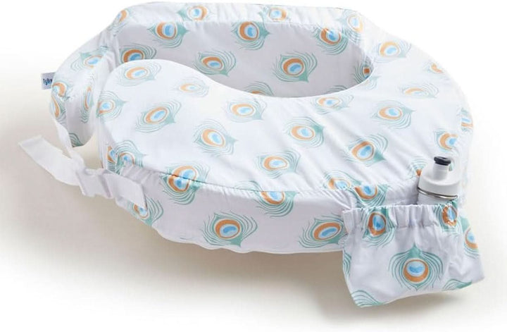 MY BREST FRIEND Baby Wild - Perna americană pentru alăptare, originală, ușor de întreținut Accesorii Hrana si Alaptare Bebe Naty Shop Alb Verde Portocaliu Turcoaz 57 X 40 X 14 Cm Husa: 100 poliester / umplutura: spuma 100 poliuretan, spumata la rece