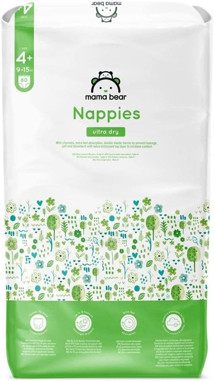 Scutece Mama Bear Ultra Dry, diverse marimi si cantitati Mama si Copilul Naty Shop 4+ (9-15 Kg) Pachet individual