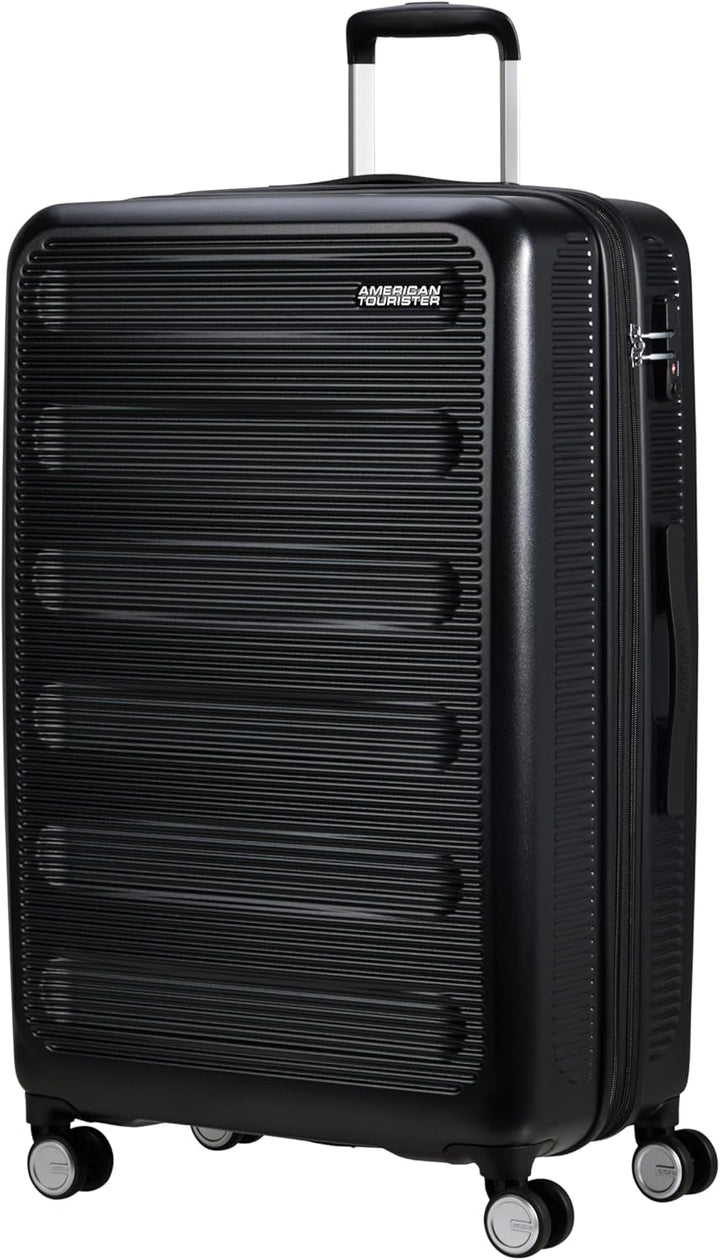 American Tourister Astrobeam - Spinner S, Bagaj de mână, 55 cm, 36 L, Negru (Storm Black) Bagaje și echipament de călătorie Naty Shop Negru (Storm Black) L ( 77 Cm - 110 L)