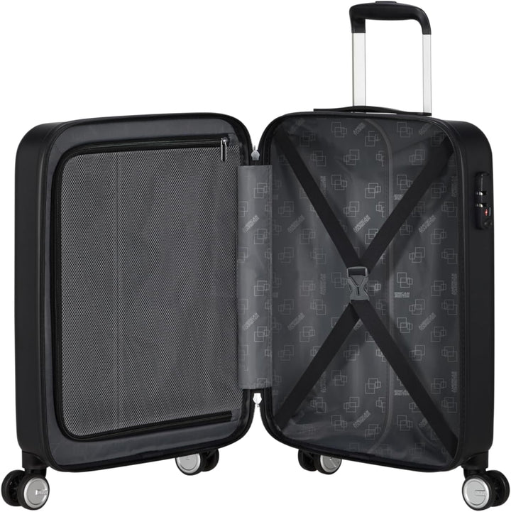 American Tourister Astrobeam - Spinner S, Bagaj de mână, 55 cm, 36 L, Negru (Storm Black) Bagaje și echipament de călătorie Naty Shop