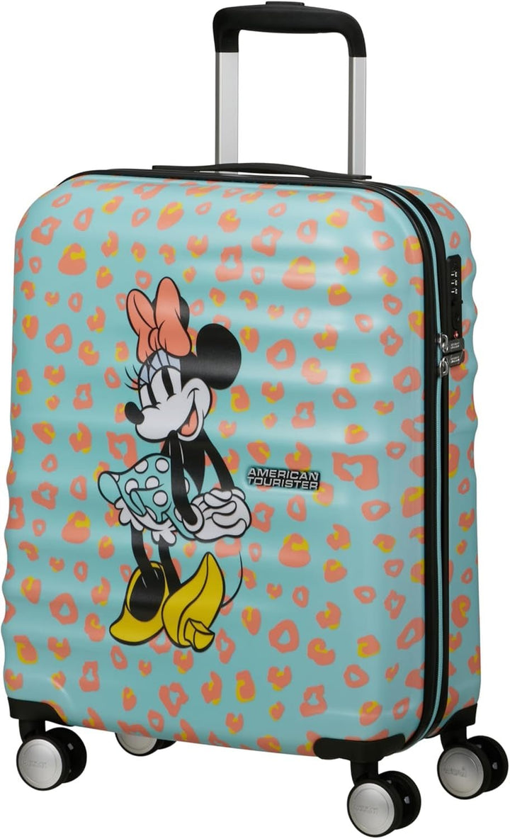 American Tourister Wavebreaker Disney - Spinner S, bagaje pentru copii, 55 cm, 36 L, multicolor (Donald Blue Kiss) - Naty Shop