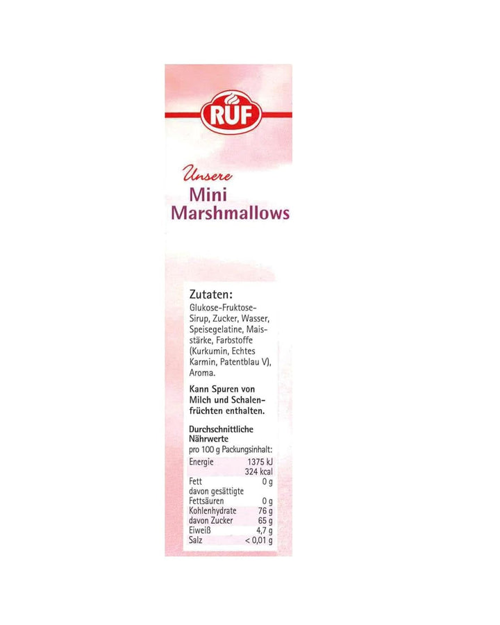 RUF Mini Marshmallows, culori pastelate, 45 grame Naty Shop