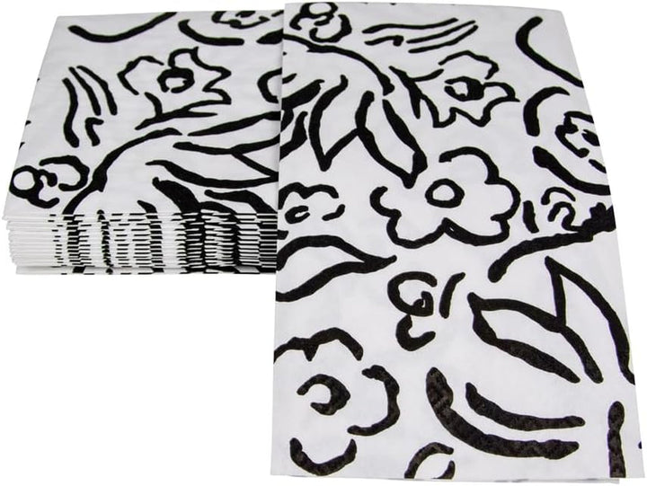 Șervețele de hârtie Matisse pentru prosoape de oaspeți, negre, 15 bucăți per pachet