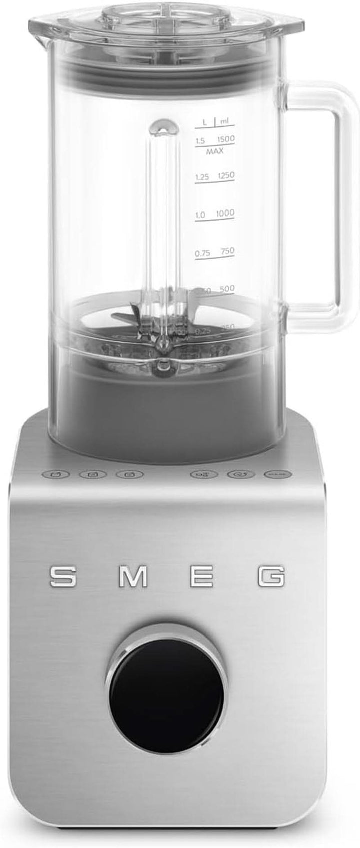 SMEG, Hochleistungsmixer BLC01BLMEU, 5 Voreingestellte Programme, 9 Manuelle Geschwindigkeitsstufen, Pause & Pulse-Funktion, Kunststoffgehäuse, Rutschfeste Basis, 1400 W, Schwarz Bucatarie Naty Shop