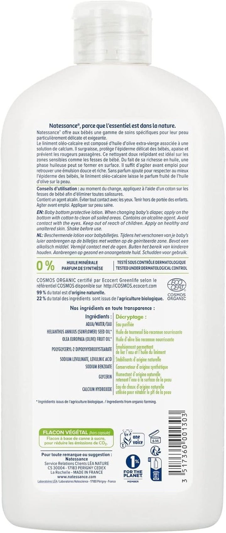 Bébé naturel oléoliniment 500 ml Copii - Baie si Skincare Naty Shop