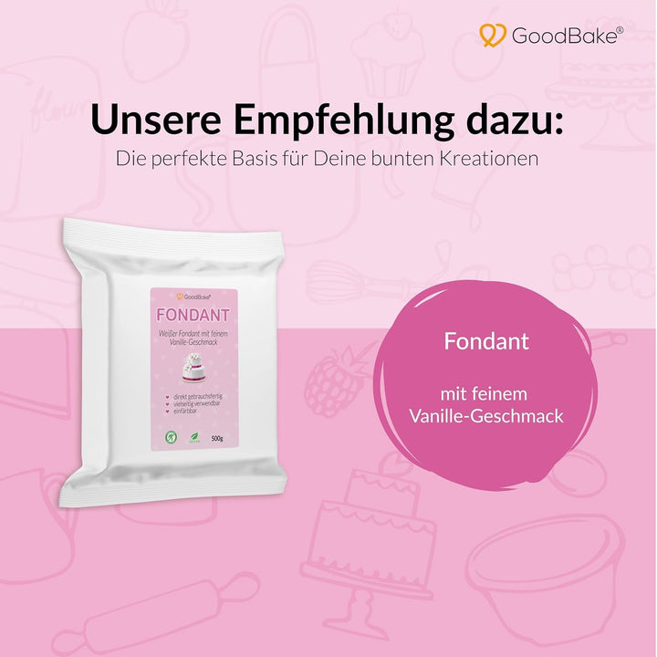 Colorant alimentar roz Goodbake (11 ml) – Colorant alimentar intens – Culoare foarte concentrată – Pentru colorarea prăjiturilor, fondantului, cremei de unt, băuturilor, slime-ului și multor altor obiecte. 100% vegan