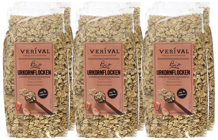 Verival Urkornflocken - Bio, 6Er Pack (6 X 500 G) Cereale Naty Shop
