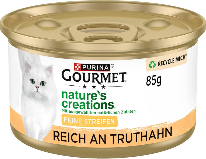 Gourmet Nature'S Creation hrană umedă pentru pisici în jeleu natural, pui, pachet de 12 (12 X 85G)
