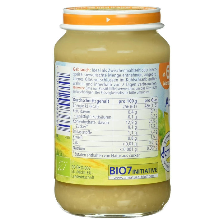 Bio Apfel Mit Banane Und Hirse, Ab Dem 6. Monat, 190 G Naty Shop