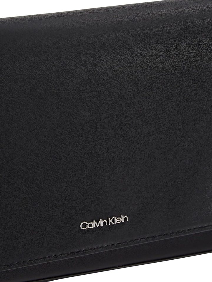 Calvin Klein Women's Shoulder Bag Must Convertible Detachable Strap, Black (Ck Black), One Size Genti Femei Naty Shop