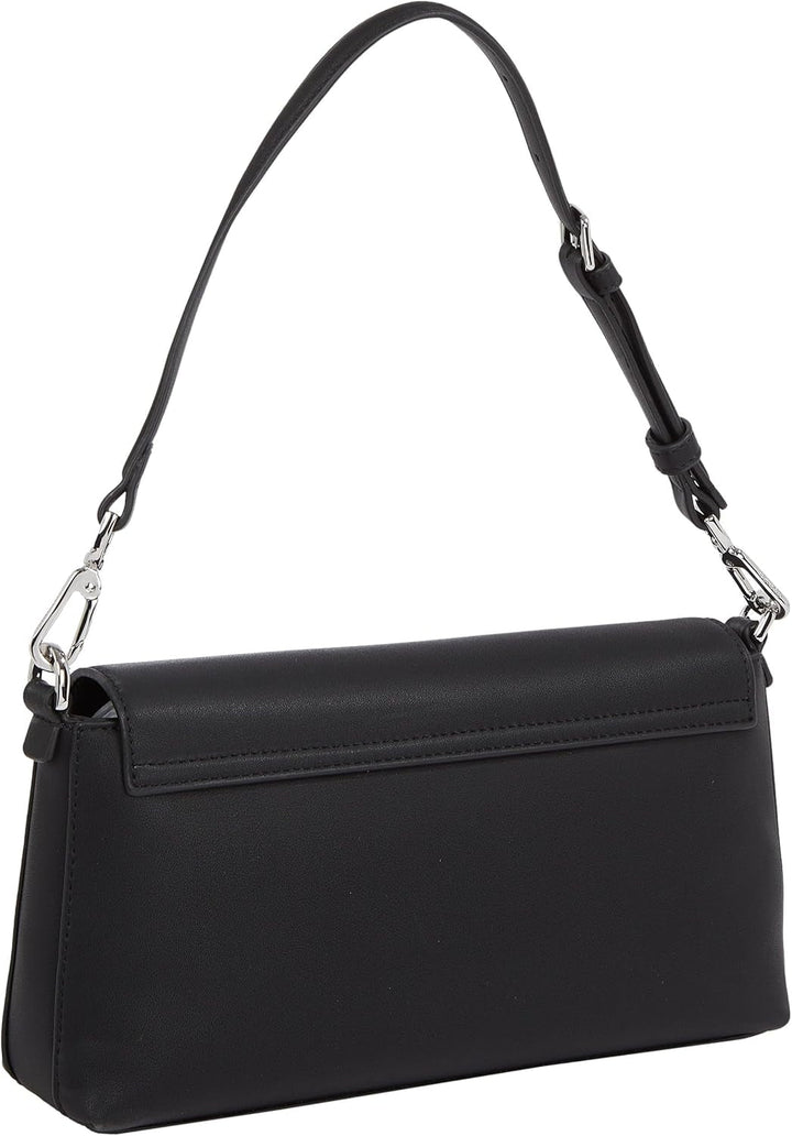 Calvin Klein Women's Shoulder Bag Must Convertible Detachable Strap, Black (Ck Black), One Size Genti Femei Naty Shop