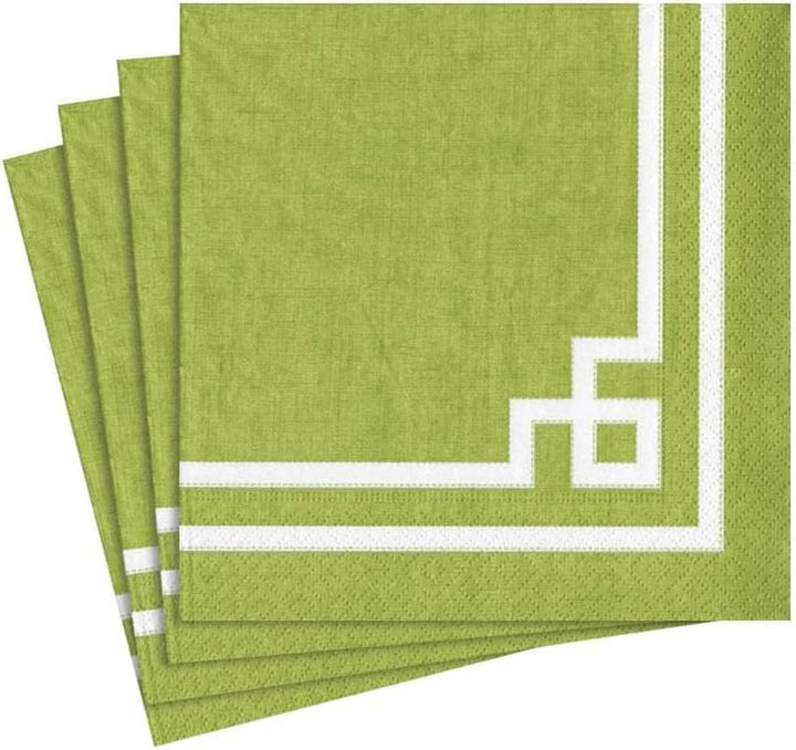 Divertisment cu șervețele de cocktail, Rive Gauche, auriu și alb, 20 de bucăți